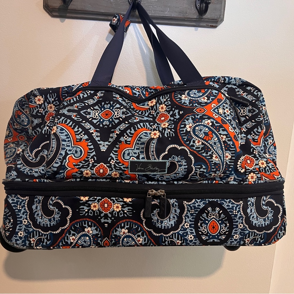 Vera Bradley Marrakesh Lighten Up rolling duffel bag
